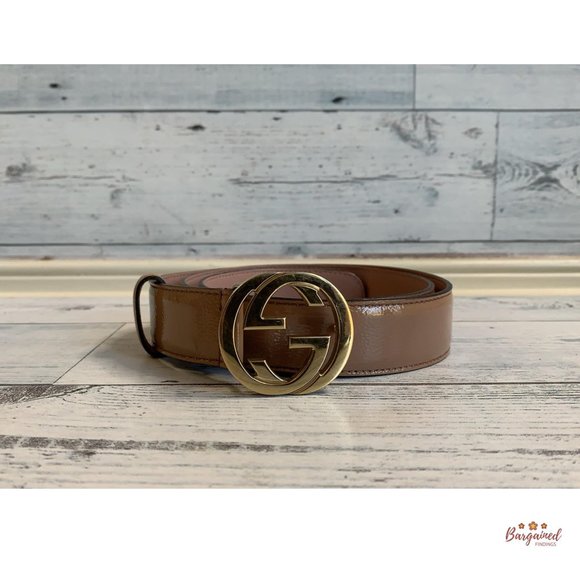 Authentic GUCCI Calfskin Interlocking G Belt 85/34 - Picture 3 of 13